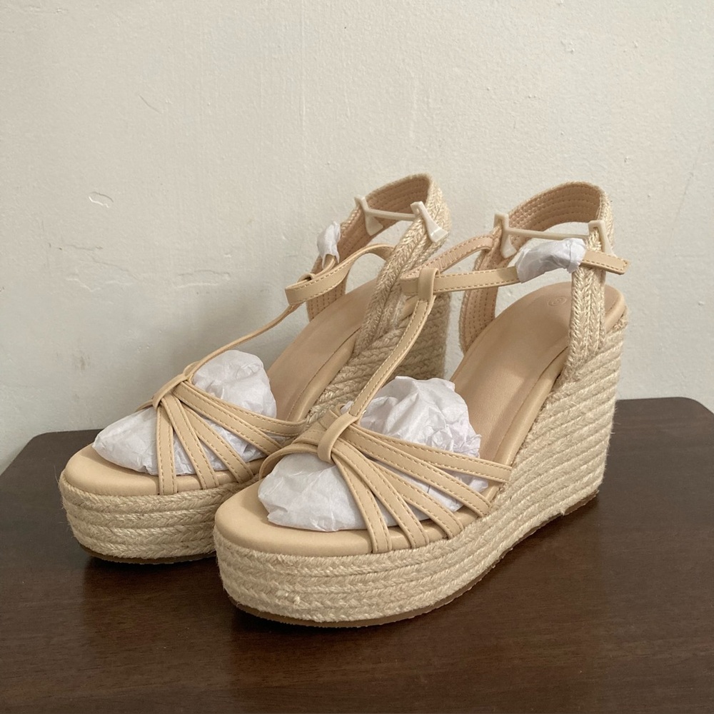 NEW Laicigo Women’s High Heel Wedge Espadrille Platform Shoes